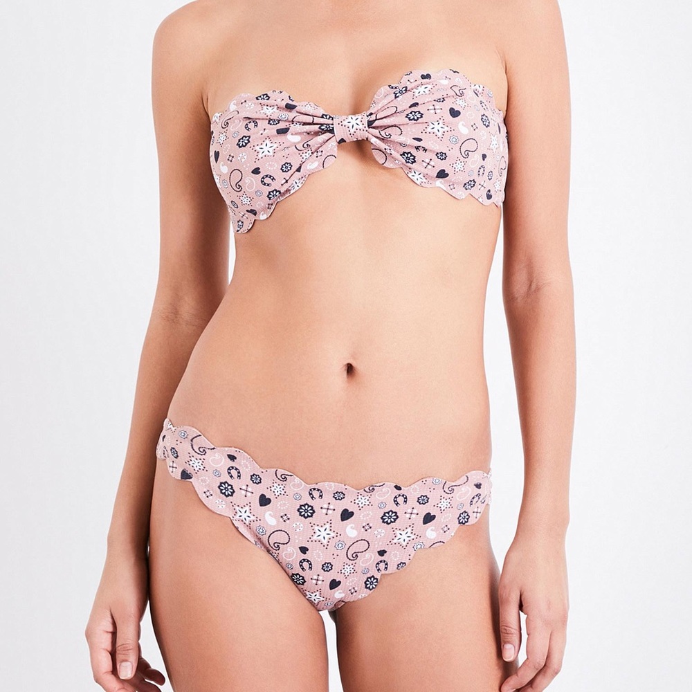 Marysia Swim Antibes Bikini Bottom Pink Bandana